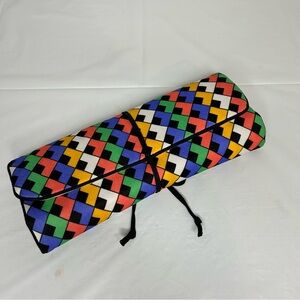 Colorful Geometric Patterned Vintage Travel Organizer